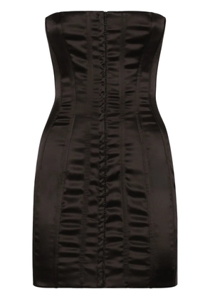 Dolce & Gabbana strapless satin minidress - Black