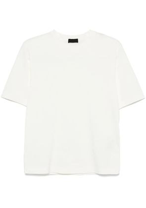 Moncler rubberised-logo cotton T-shirt - White