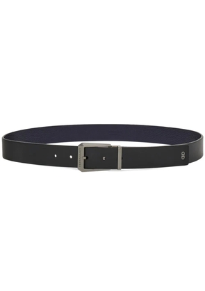 Ferragamo logo-engraved reversible leather belt - Blue