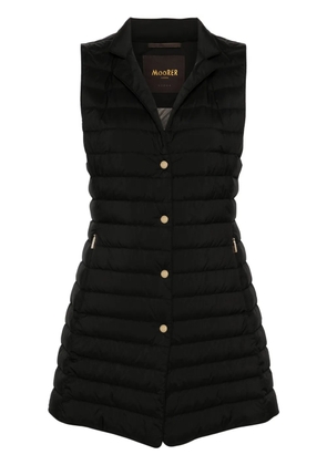Moorer Gayle quilted down gilet - Black