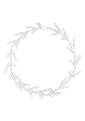 Gohar World Chicken Foot pearl necklace - Silver