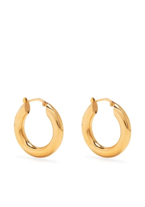Jil Sander medium hoop earrings - Gold