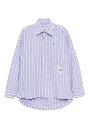 Maison MIHARA YASUHIRO Leon Embroidery Stripe Shirt - Blue