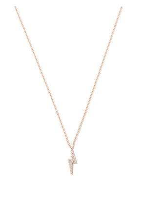 MARIA TASH 18kt rose gold Lightning Bolt diamond necklace - Pink