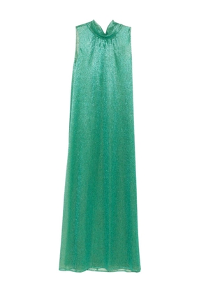 Talbot Runhof high-neck sleeveless dress - Green