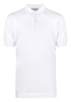John Smedley straight polo shirt - White