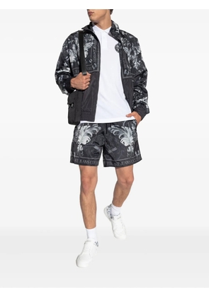 Versace Jeans Couture baroque-print drawstring shorts - Black
