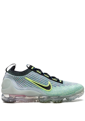 Nike Air Vapormax Flyknit 2021 ''Volt/Black-Photo Blue-Metallic'' sneakers