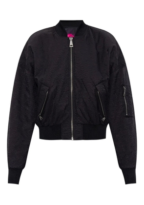 Versace Jeans Couture zip-front bomber jacket - Black