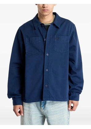 Fred Perry twill patch-pocket overshirt - Blue
