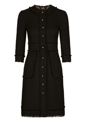 Dolce & Gabbana tweed midi dress - Black