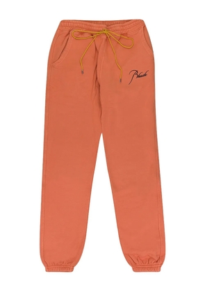 RHUDE drawstring-fastening track pants - Orange