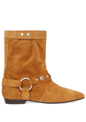 ISABEL MARANT Stania studded suede boots - Brown