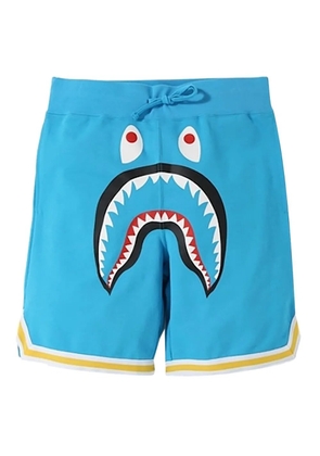 A BATHING APE® shark basketball sweatshort - Blue
