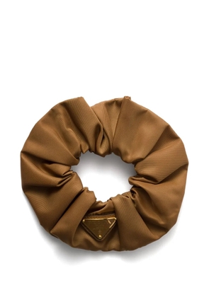 Prada Re-Nylon scrunchie - Brown