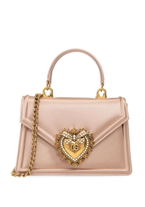 Dolce & Gabbana small Devotion satin tote bag - Pink