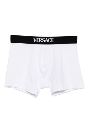 Versace logo-waistband briefs - White