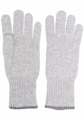 Brunello Cucinelli knitted cashmere gloves - Grey