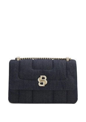 BOSS quilted denim shoulder bag - Blue