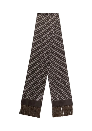 Dolce & Gabbana geometric-pattern silk scarf - Brown
