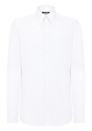 Dolce & Gabbana striped cotton shirt - White