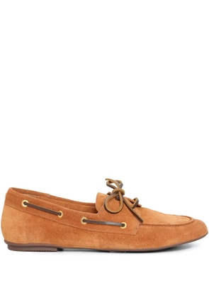 Sarah Chofakian Moon Basket lace-up loafers - Brown