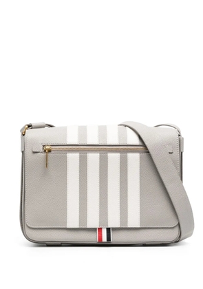 Thom Browne Reporter 4-Bar stripe shoulder bag - Grey