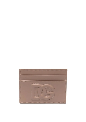 Dolce & Gabbana DG-logo embossed card holder - Neutrals