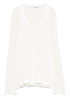 Jil Sander raw-cut sweater - White