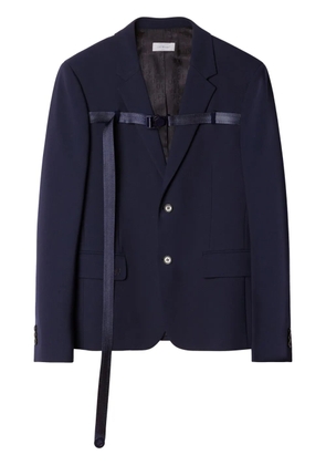 Off-White buckled single-breasted blazer - Blue