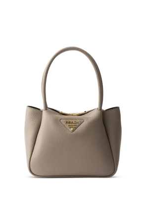 Prada small leather tote bag - Brown