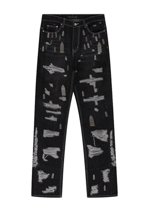 Who Decides War distressed jeans - Black