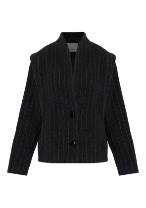 ISABEL MARANT Padded pinstripe coat - Grey