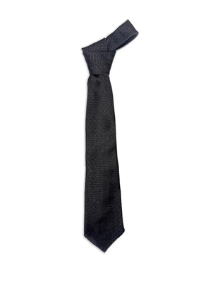Maison Margiela textured silk tie - Black