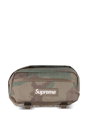 Supreme camouflage-print ripstop belt bag - Brown