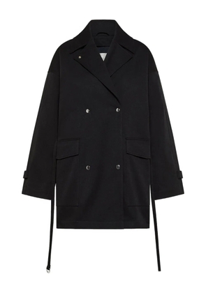 OOF WEAR double-breasted belted coat - Black