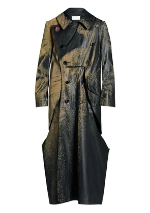 Maison Margiela Sandstorm spray-paint trench coat - Black