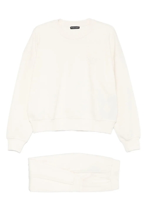 Emporio Armani round-neck sweater - White