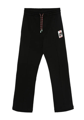 Casablanca logo-appliqué drawstring track pants - Black