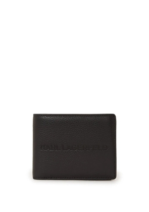 Karl Lagerfeld Essential leather bi-fold wallet - Black