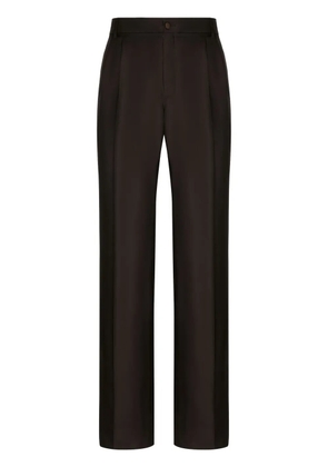 Dolce & Gabbana tailored silk trousers - Brown