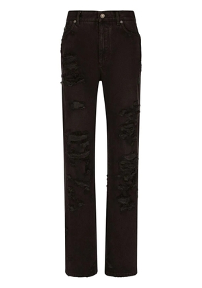 Dolce & Gabbana distressed flared jeans - Black