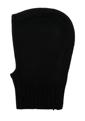 Jil Sander ribbed-trim wool balaclava - Black