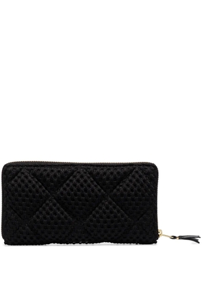 Comme Des Garçons Wallet textured ziparound wallet - Black