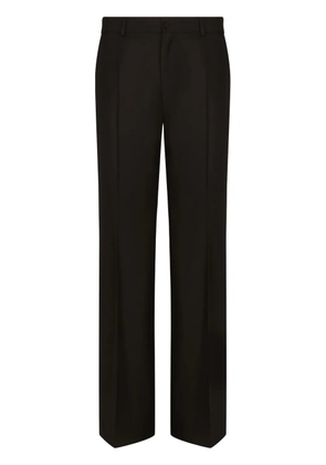 Dolce & Gabbana stretch-wool straight-leg trousers - Black