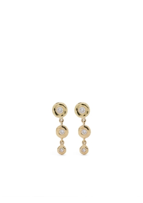 Octavia Elizabeth 18K yellow gold Nesting Gem diamonds drop earrings