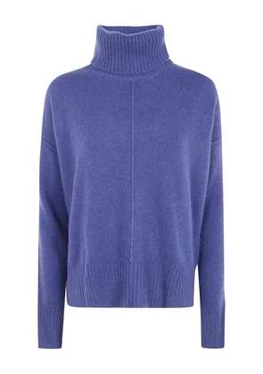 absolut cashmere button halterneck sweater - Blue
