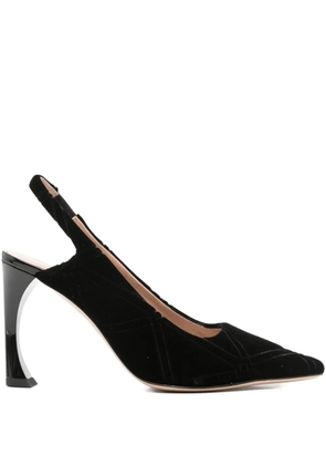 Emporio Armani 95mm slingback heeled pumps - Black