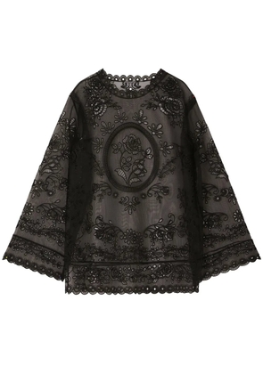Dolce & Gabbana semi-sheer lace dress - Black