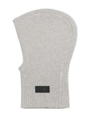 MM6 Maison Margiela ribbed balaclava - Grey